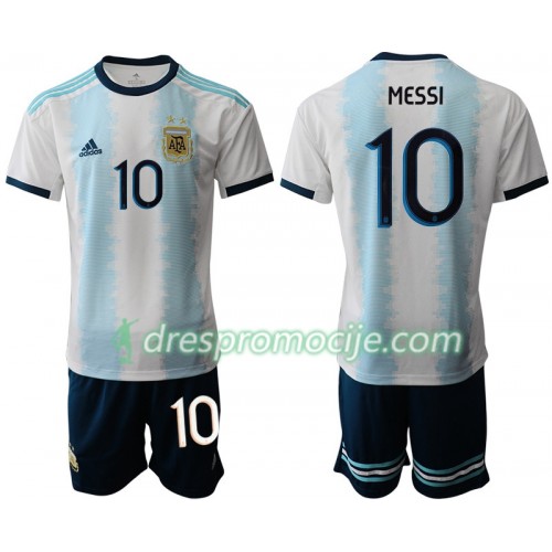 Argentina Dres MESSI 10 Dječji Domaći Copa América 2019 Kratkih Rukava Argentina Dres MESSI 10 Dječji Domaći Copa América 2019 Kratkih Rukava